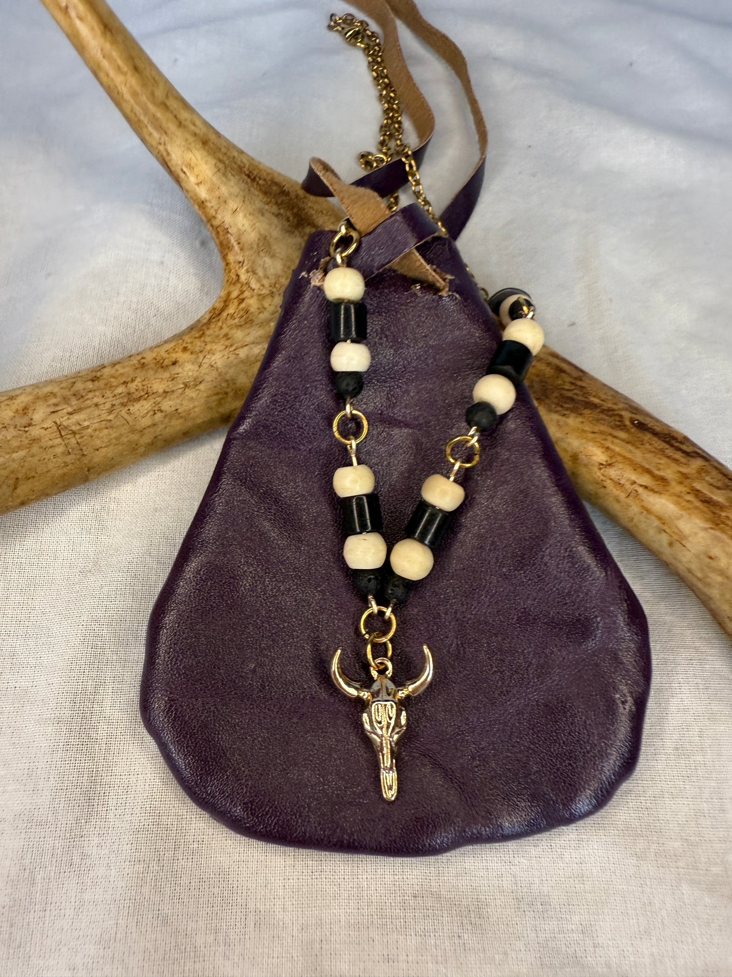 Prairie Rites Steer Skull Necklace